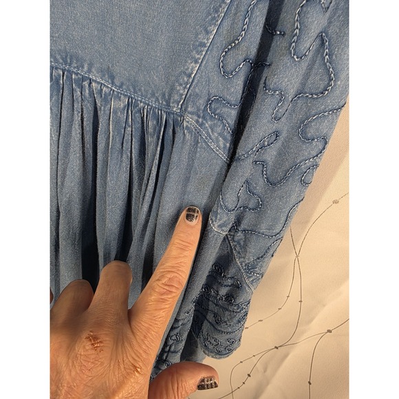 Just Cruisiuy Womens Tank Free Size Embellished Embroidered Boho Hippie READ - Picture 4 of 7